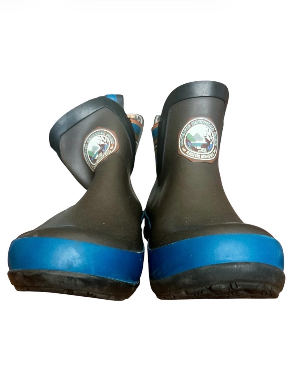 Pendleton Heritage National Park Chelsea Rain Boots Outdoors Logo Brown SZ 8 - Picture 4 of 12